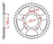 Roata dintata JT SPROCKETS JTR702.44 