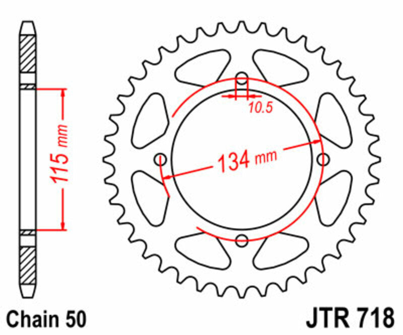 Roata dintata JT SPROCKETS JTR718.46 