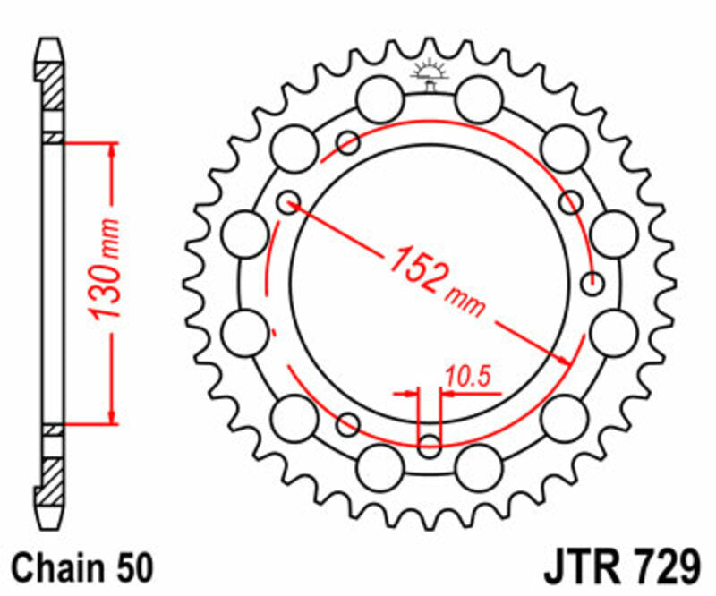 Roata dintata JT SPROCKETS JTR729.46 
