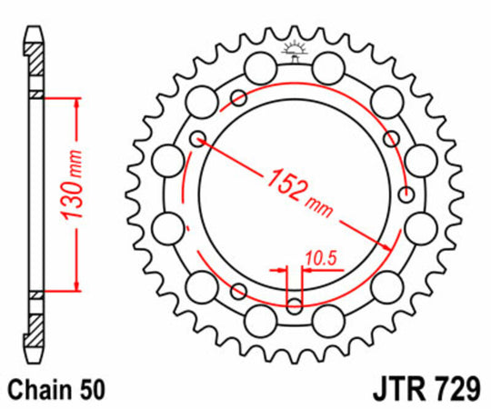 Roata dintata JT SPROCKETS JTR729.46 