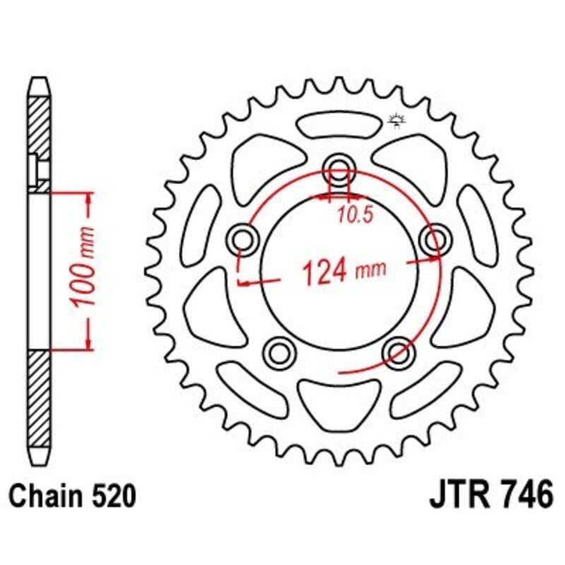 Roata dintata JT SPROCKETS JTR746.46 