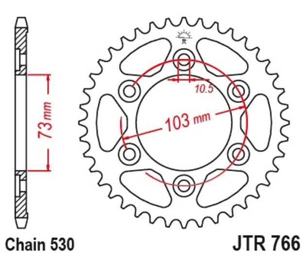 Roata dintata JT SPROCKETS JTR766.43 