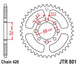Roata dintata JT SPROCKETS JTR801.30 