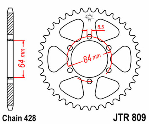 Roata dintata JT SPROCKETS JTR809.47 