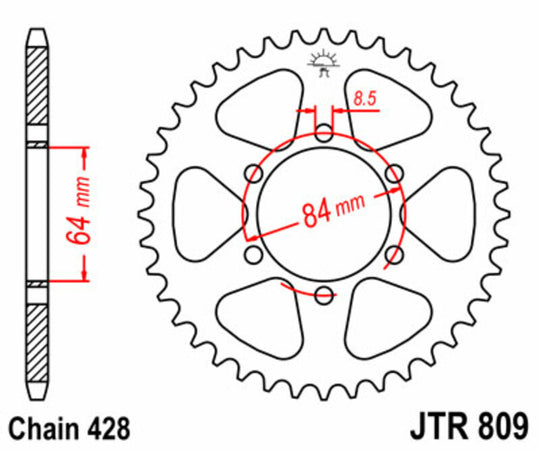 Roata dintata JT SPROCKETS JTR809.53 