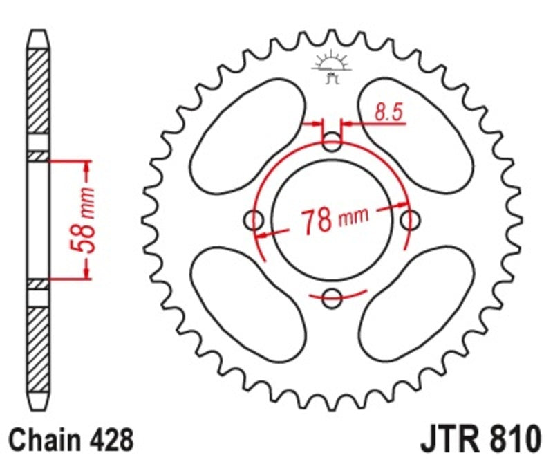 Roata dintata JT SPROCKETS JTR810.46 