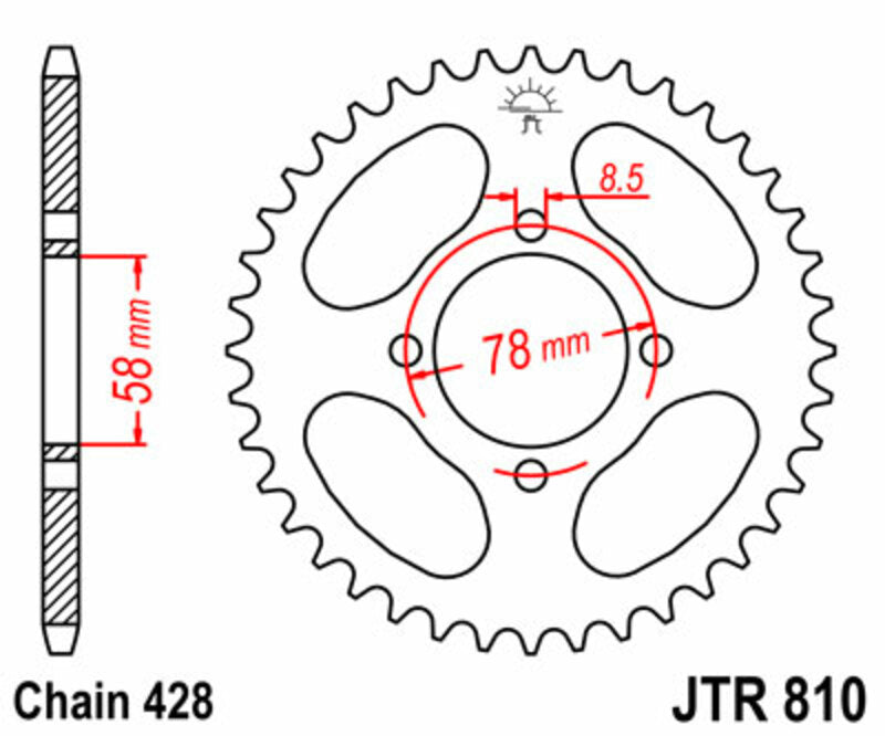 Roata dintata JT SPROCKETS JTR810.48 