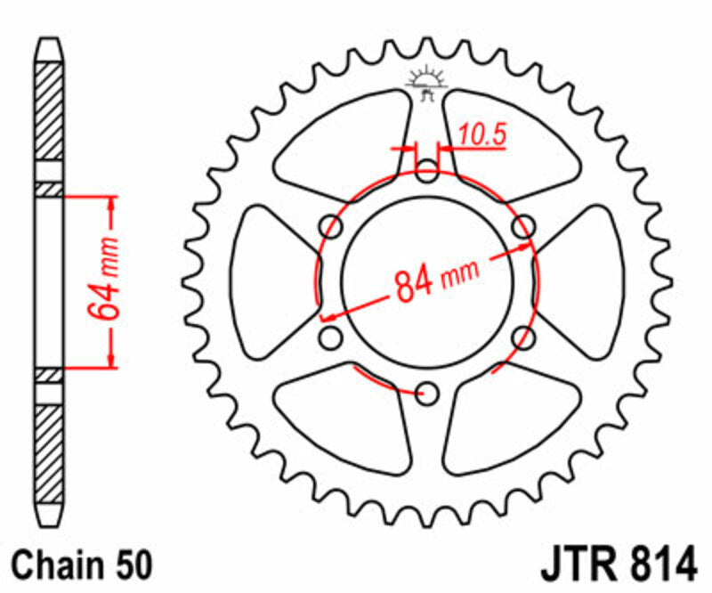 Roata dintata JT SPROCKETS JTR814.41 