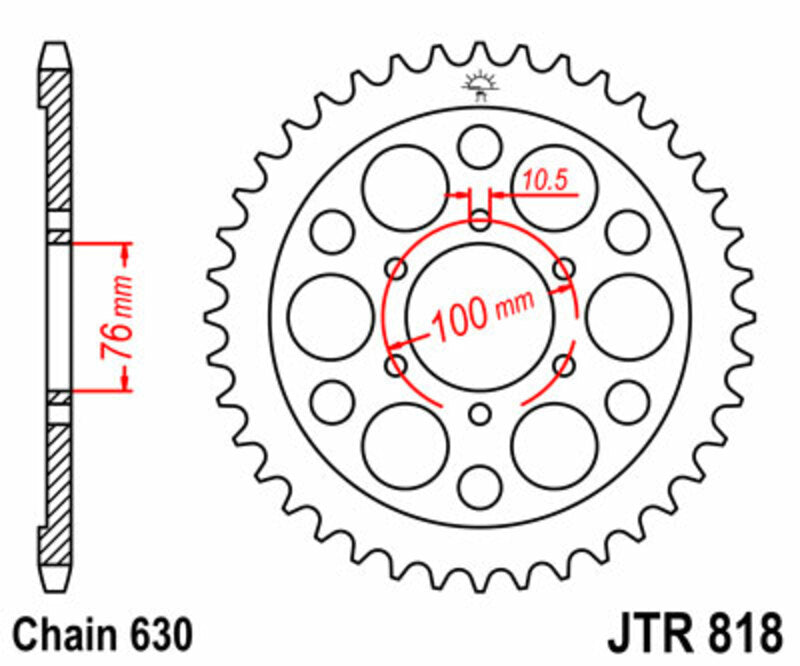 Roata dintata JT SPROCKETS JTR818.42 