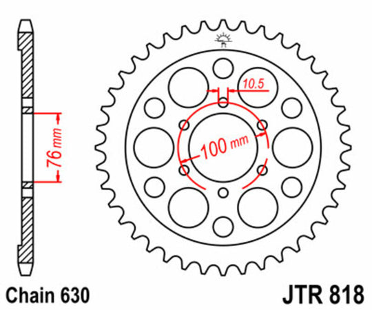 Roata dintata JT SPROCKETS JTR818.42 