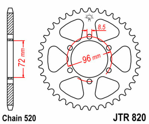 Roata dintata JT SPROCKETS JTR820.42 