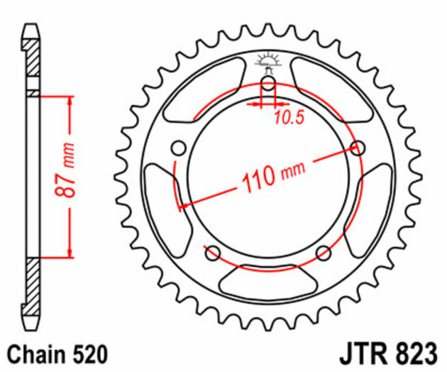 Roata dintata JT SPROCKETS JTR823.46 