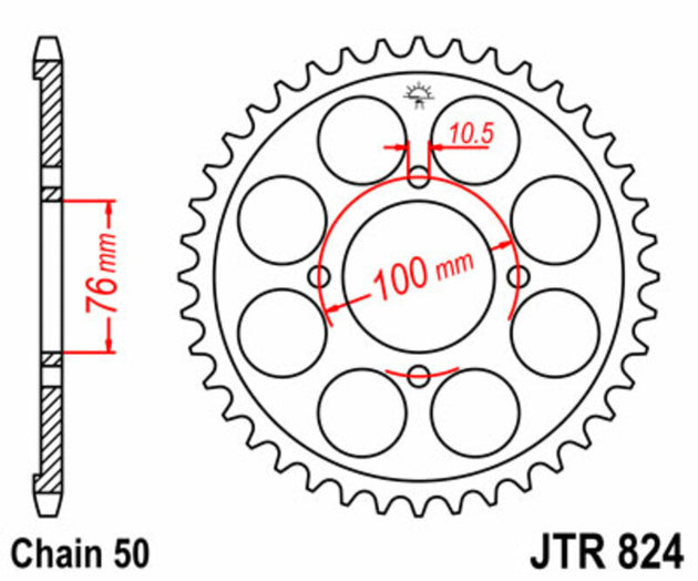 Roata dintata JT SPROCKETS JTR824.40 