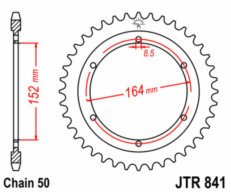 Roata dintata JT SPROCKETS JTR841.42 