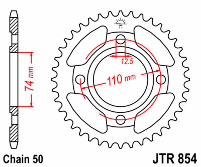Roata dintata JT SPROCKETS JTR854.38 