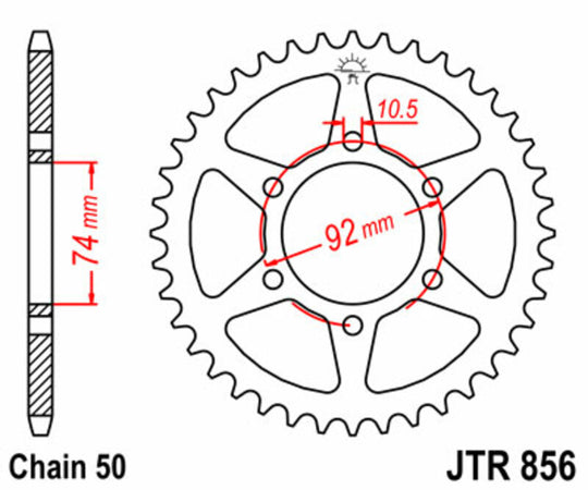 Roata dintata JT SPROCKETS JTR856.45 