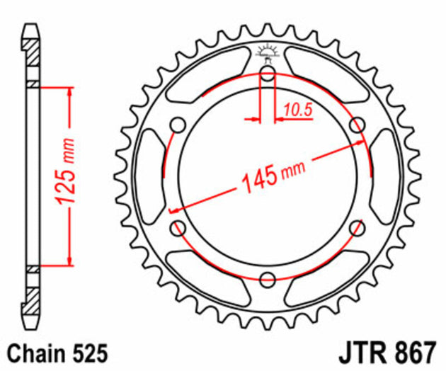 Roata dintata JT SPROCKETS JTR867.42 