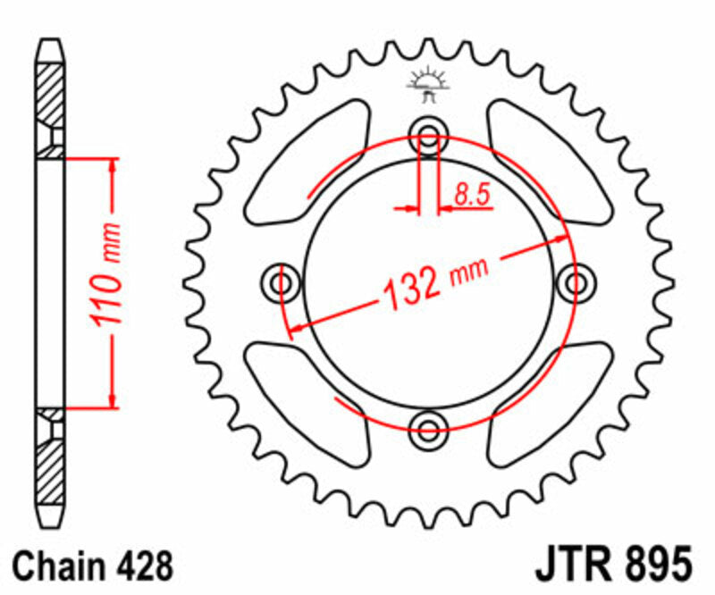 Roata dintata JT SPROCKETS JTR895.46 