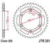 Roata dintata JT SPROCKETS JTR251.51SC 
