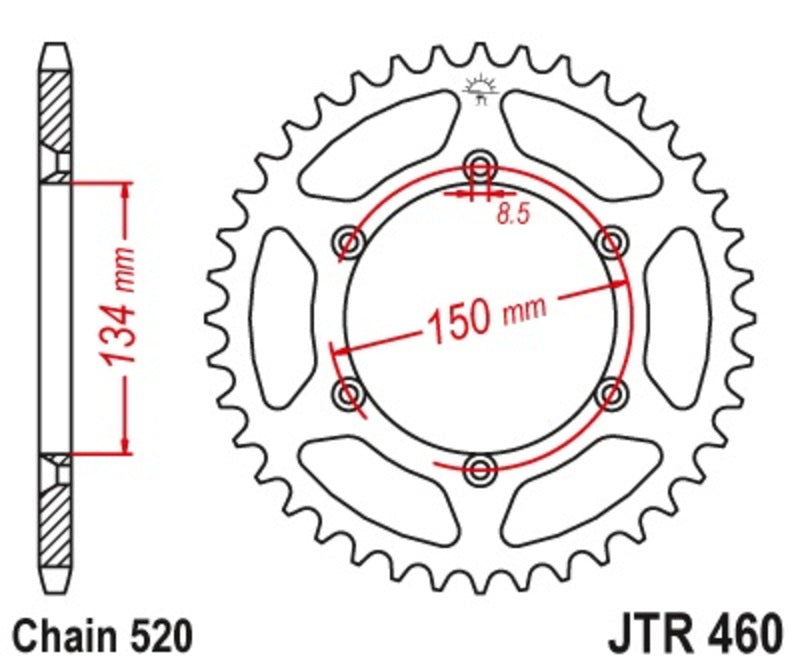 Roata dintata JT SPROCKETS JTR460.49SC 