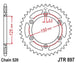 Roata dintata JT SPROCKETS JTR897.51SC 