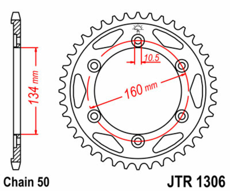 Roata dintata JT SPROCKETS JTR1306.42 