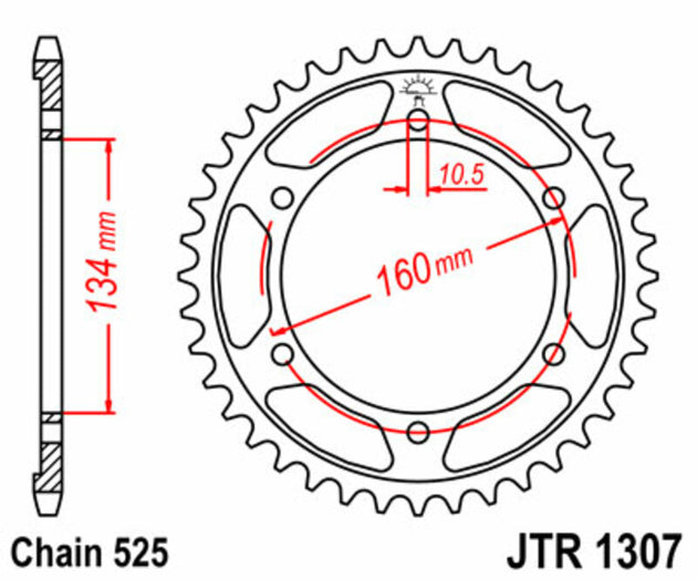 Roata dintata JT SPROCKETS JTR1307.42 