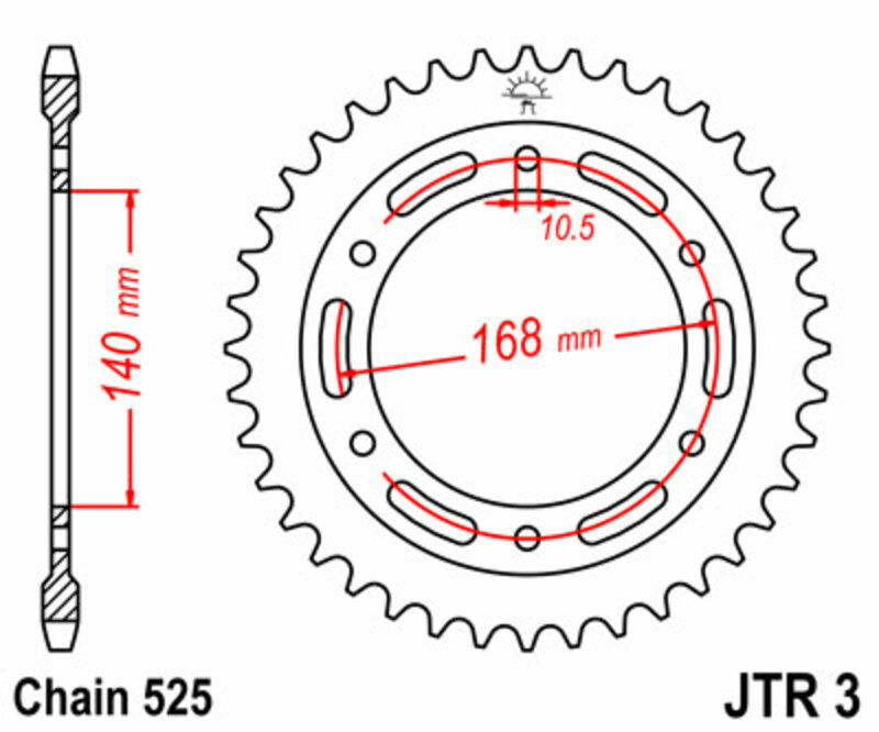 Roata dintata JT SPROCKETS JTR3.41 