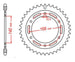 Roata dintata JT SPROCKETS JTR3.42 