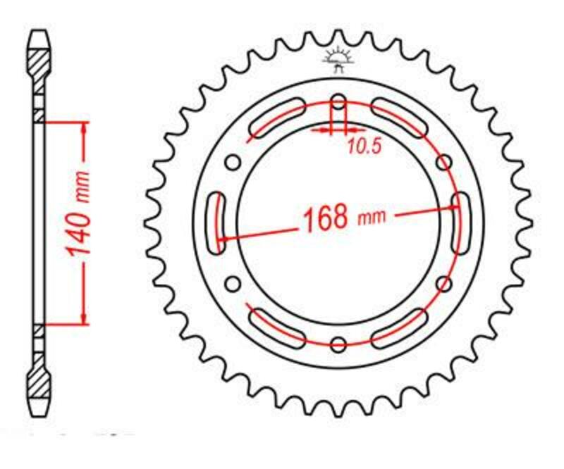 Roata dintata JT SPROCKETS JTR3.42 