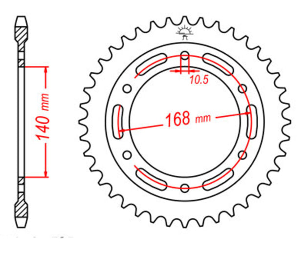 Roata dintata JT SPROCKETS JTR3.42 