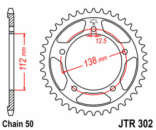 Roata dintata JT SPROCKETS JTR302.39 