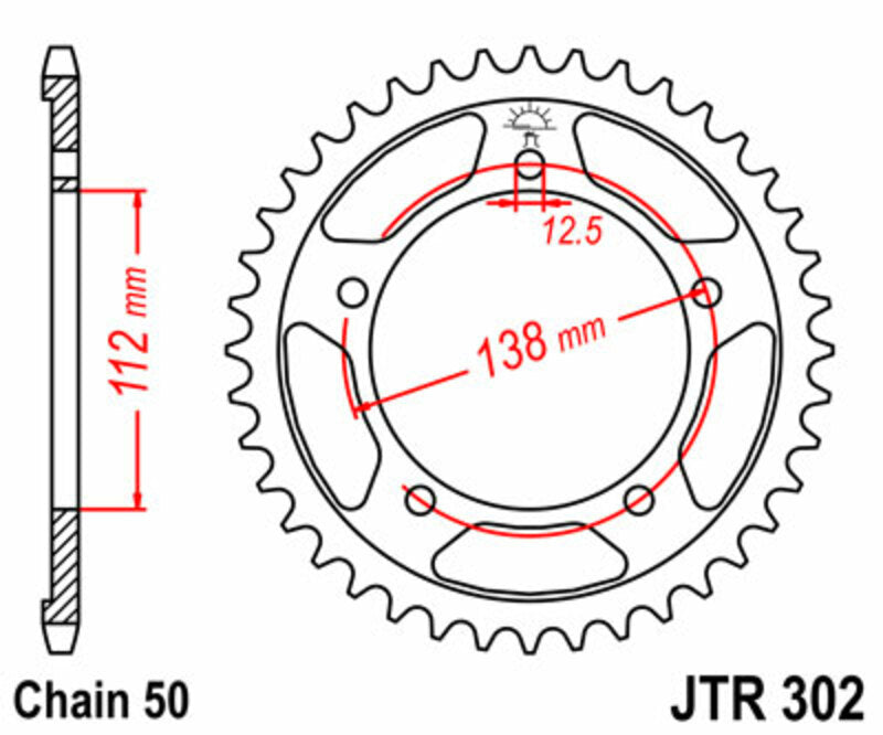 Roata dintata JT SPROCKETS JTR302.42 