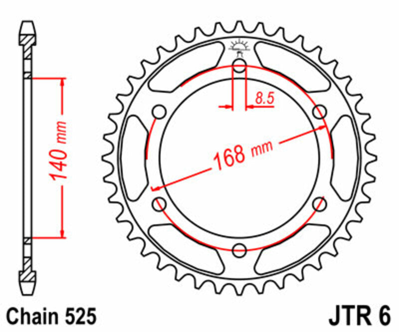 Roata dintata JT SPROCKETS JTR6.42 