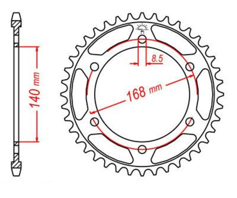 Roata dintata JT SPROCKETS JTR6.47 