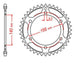 Roata dintata JT SPROCKETS JTR6.47 