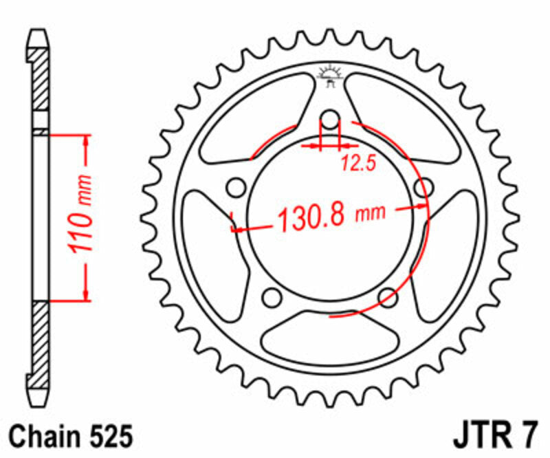Roata dintata JT SPROCKETS JTR7.45 