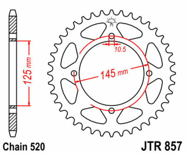 Roata dintata JT SPROCKETS JTR857.40 