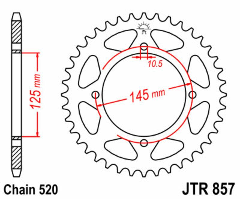 Roata dintata JT SPROCKETS JTR857.45 
