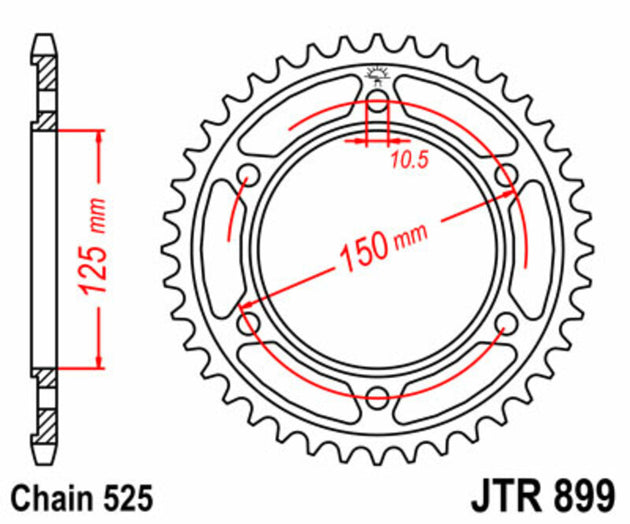 Roata dintata JT SPROCKETS JTR899.42 