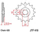 Pinion lant JT SPROCKETS JTF410.16 