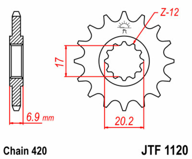 Pinion lant JT SPROCKETS JTF1120.11 
