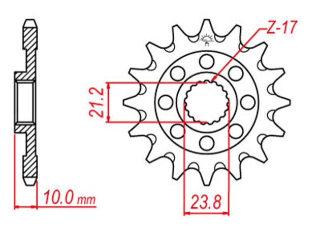 Pinion lant JT SPROCKETS JTF1443.14SC 