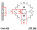 Pinion lant JT SPROCKETS JTF249.14 