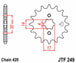 Pinion lant JT SPROCKETS JTF249.14 