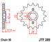 Pinion lant JT SPROCKETS JTF289.15 