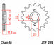 Pinion lant JT SPROCKETS JTF289.15 