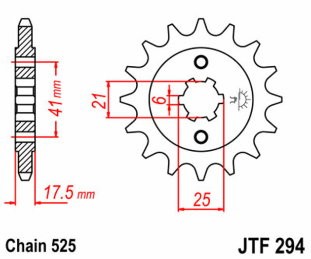 Pinion lant JT SPROCKETS JTF294.15 