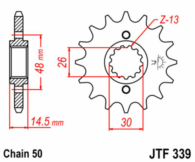 Pinion lant JT SPROCKETS JTF339.16 