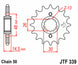 Pinion lant JT SPROCKETS JTF339.18 